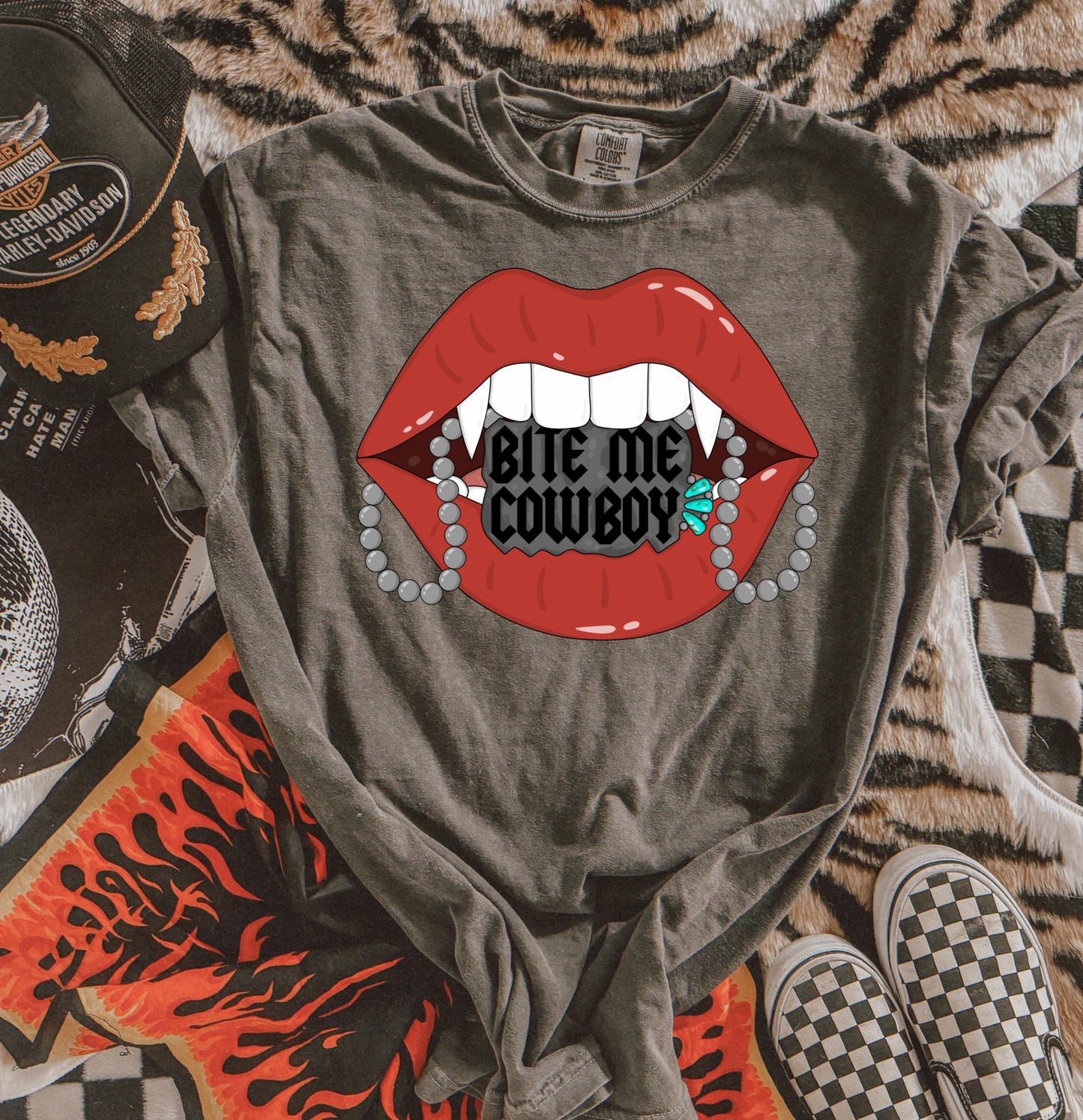 Bite me cowboy tee