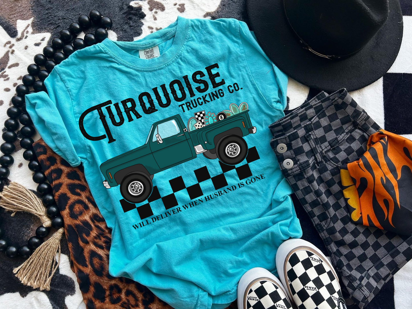 Turquoise Trucking CoTee