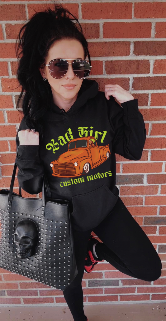 Bad Girl Custom Motors Hoodie