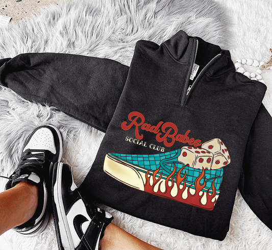 Rad Babes Vans Collared Quarter Zip