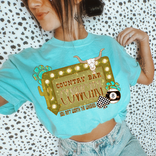 Country Bar Cowgirl tee