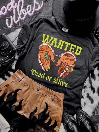 Wanted Dead or Alive tee