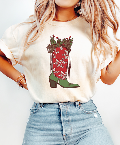 Christmas Boots Tee