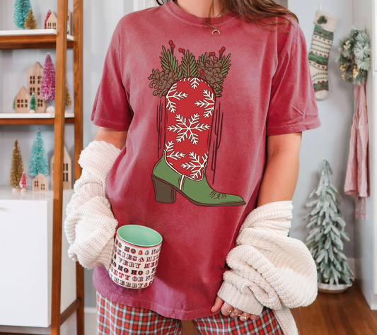 Christmas Boots Tee