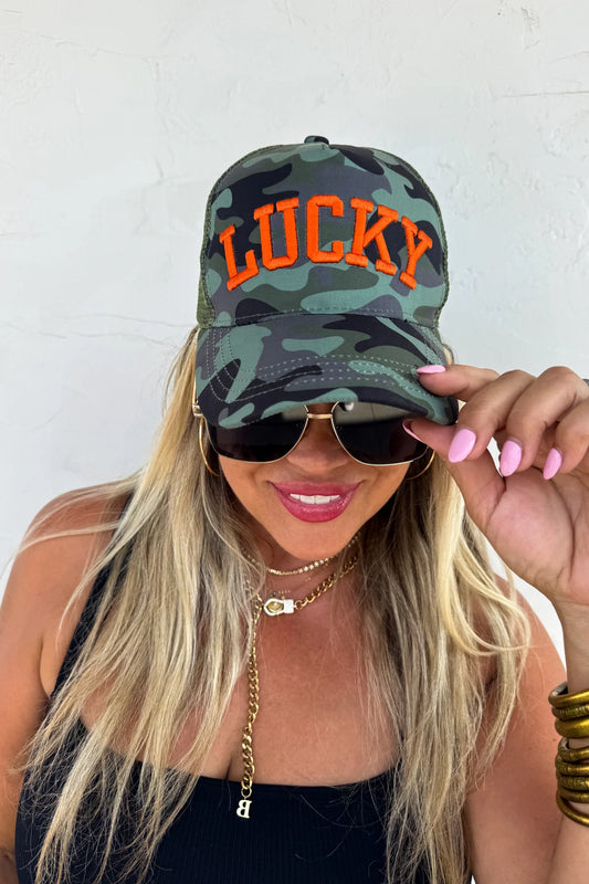 Lucky Camo Trucker Hat