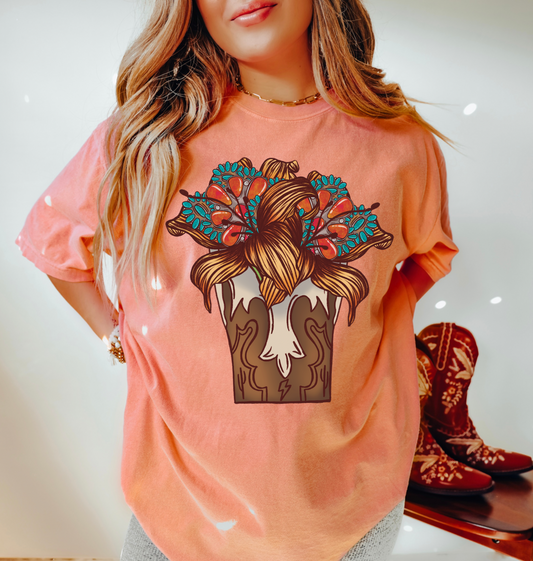 Boots Bouquet Tee