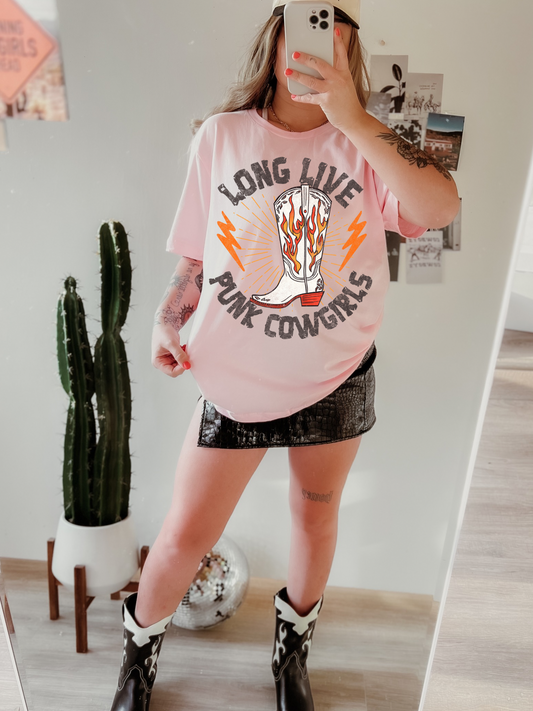 Long Live Punk Cowgirls Tee