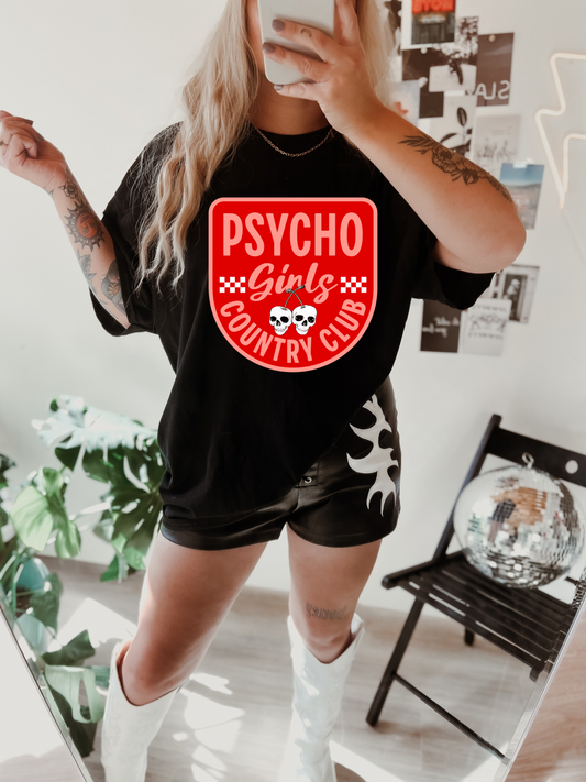 Psycho Girls Country Club tee