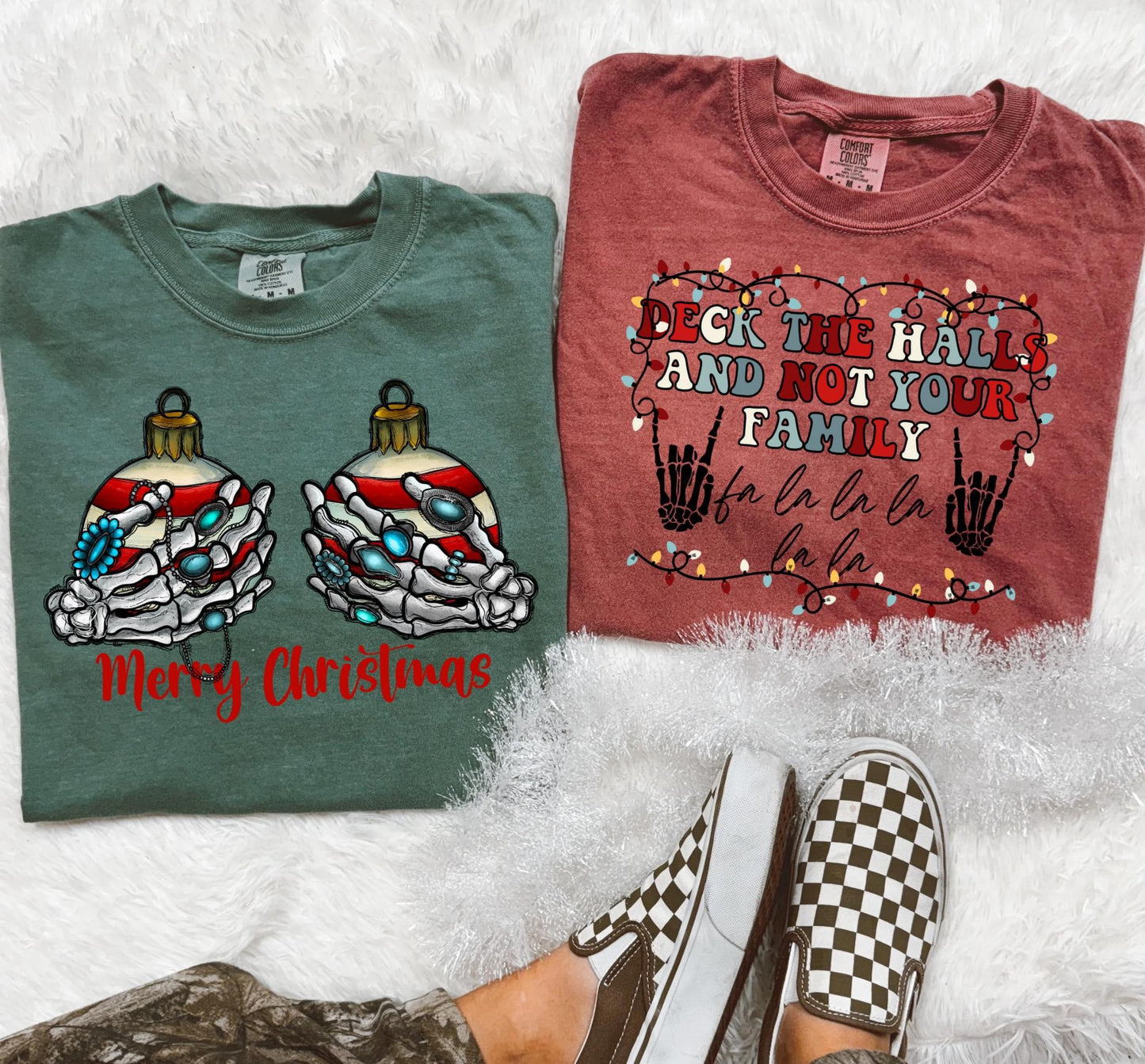 Deck the Halls and not your Family Tee