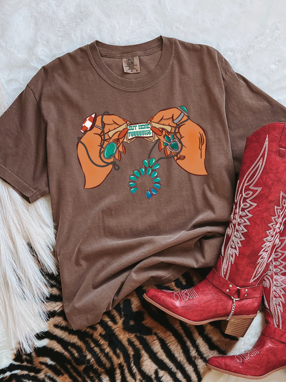 Buy More Turquoise Fortune Cookie Tee