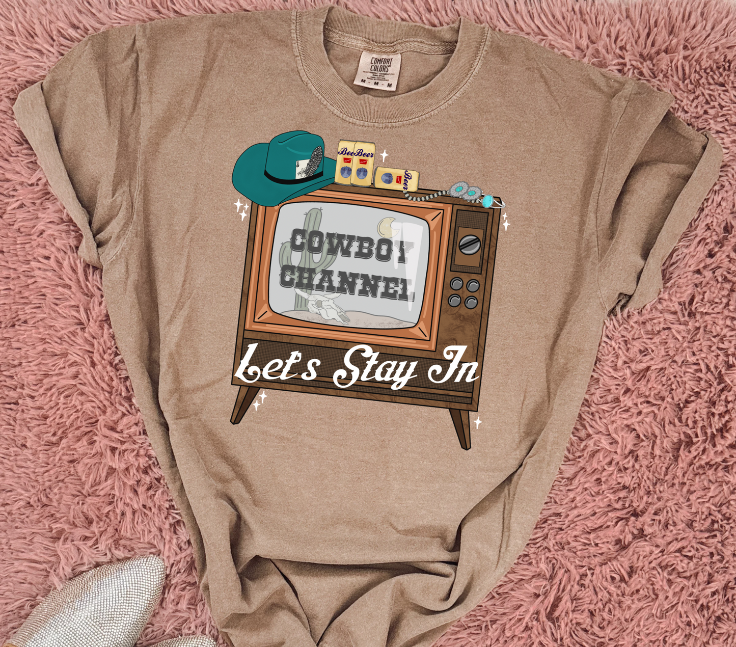 Cowboy Channel Tee/ Crew