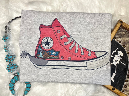 Cowboy Converse Tee